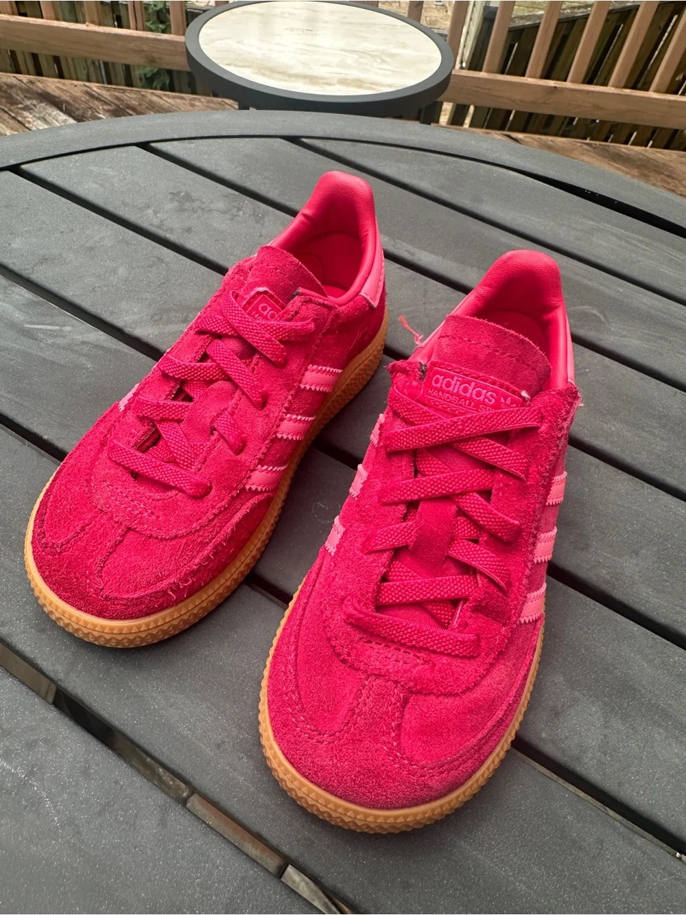 adidas Handball Spezial - Kids Size 10C - Ruby Red & Pink